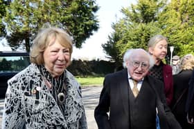 An tIar-Uachtarán Michael D. Higgins lena bhean chéile, Sabina