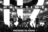 Cuirfidh U2 an seó leathama i láthair le linn an chluiche ar an oíche roimh Lá an Altaithe, ina mbeidh na Los Angeles Rams agus na Green Bay Packers san iomaíocht