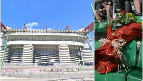 Maraíodh lucht leanúna Learpholl sa tragóid bóthair san Iodáil roimh chlais AC Milan agus na clubanna in ómós a thabhairt