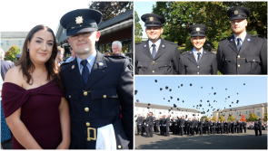 PICTIÚIR: Gardaí nua-fhianaithe a dhéanann ceiliúradh agus iad ag ullmhú don dualgas oibriúcháin
