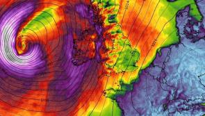 Méadaíonn riosca stoirme na hÉireann de réir mar a léiríonn samhlacha aimsire coinníollacha brúidiúla ar an mbealach
