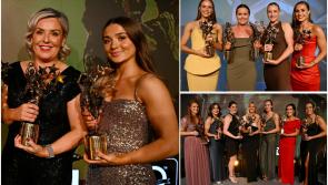 PICTIÚIR: Glitz, glam agus CLG agus imreoirí ag casadh amach do Ghradaim All-Star Pheil na mBan
