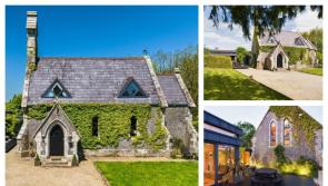 PICTIÚIR: Ar mhaith leat cónaí i sean eaglais? Tá an teach iontach seo díreach buailte leis an margadh