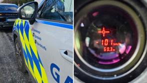 Stopann Gardaí tiománaí ag dul thar 100kmh i limistéar 50kmh in aice le scoil
