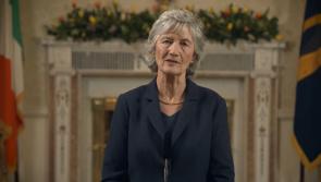 Seolann an tUachtar&aacute;n Catherine Connolly an Teachtaireacht na F&eacute;ile P&aacute;draig