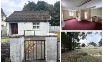 PICTIÚIRÍ: Seanstáisiún beag Garda i sráidbhaile Éireannach le poitéinseal ollmhór, d’fhéadfadh sé a bheith agat ar €45k