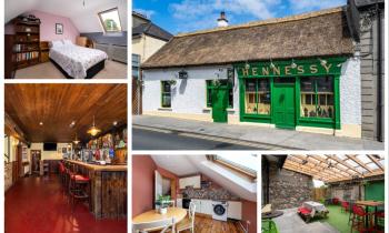 PICTI&Uacute;IR&Iacute;: Teach t&aacute;bhairne &Eacute;ireannach c&aacute;ili&uacute;il sean-domhan le d&iacute;on tu&iacute;, teach agus gaird&iacute;n beorach ar an margadh