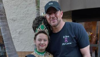 Is daid&iacute; an Fheis &eacute; an r&eacute;alta Hollywood Channing Tatum mar bhuaigh a in&iacute;on com&oacute;rtas rince na h&Eacute;ireann