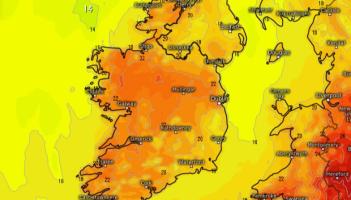 'Tonn teasa' le bualadh le hÉirinn an tseachtain seo agus deir saineolaí go bhféadfadh an teocht ardú go 30 céim