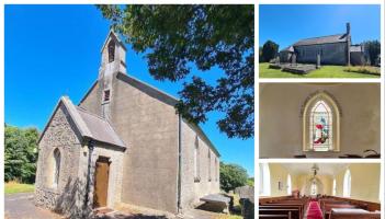 PICTIÚIRÍ: Téigh isteach san eaglais Éireannach €49k atá ag fanacht le bheith tiontaithe ina teach neamhaí
