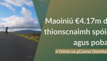 Maoiniú €4.17m ó Chiste na gCuntas Díomhaoin fógartha ag na hAirí agus ag Spórt Éireann do thionscnaimh spóirt agus pobail in 2025