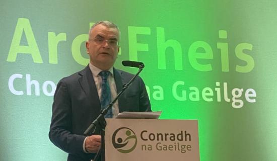 Breis feasachta le cruth&uacute; i measc na n-&oacute;g ar dheiseanna fosta&iacute;ochta Gaeilge le cead&uacute; &euro;1.5m f&oacute;gartha ag an Aire Calleary