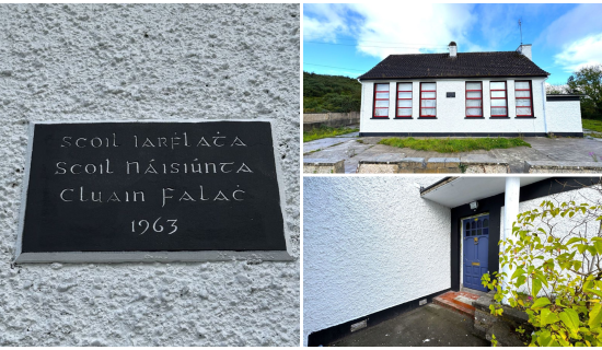 PICTI&Uacute;IR&Iacute;: Teach scoile sean-aimseartha 'gleoite' ar d&iacute;ol ar phraghas r&eacute;as&uacute;nta