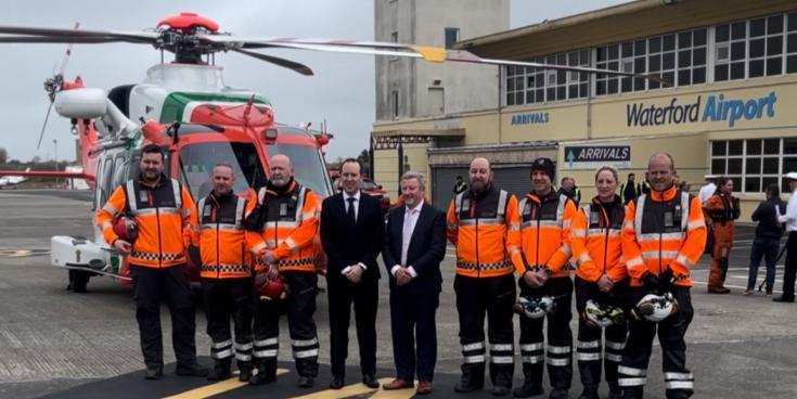 Seirbh&iacute;s eitl&iacute;ochta nua de chuid Gharda C&oacute;sta na h&Eacute;ireann seolta go hoifigi&uacute;il ag Aerfort Phort L&aacute;irge