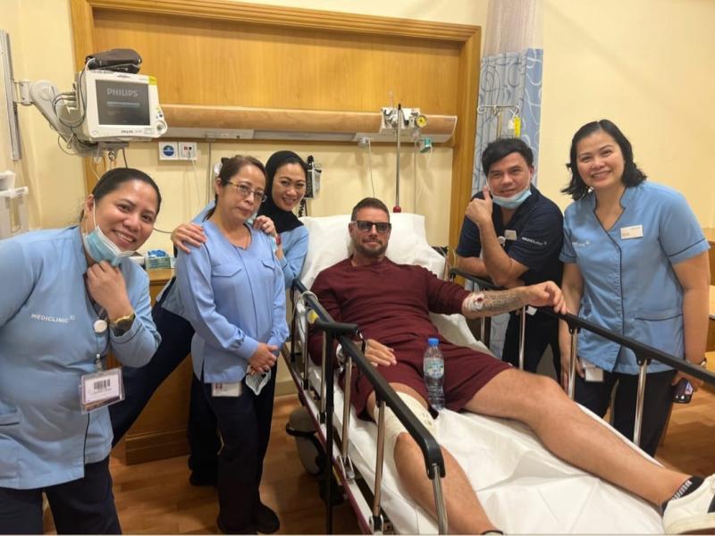 Keith Duffy tugtha chuig an ospidéal i Dubai roimh a cheolchoirm 