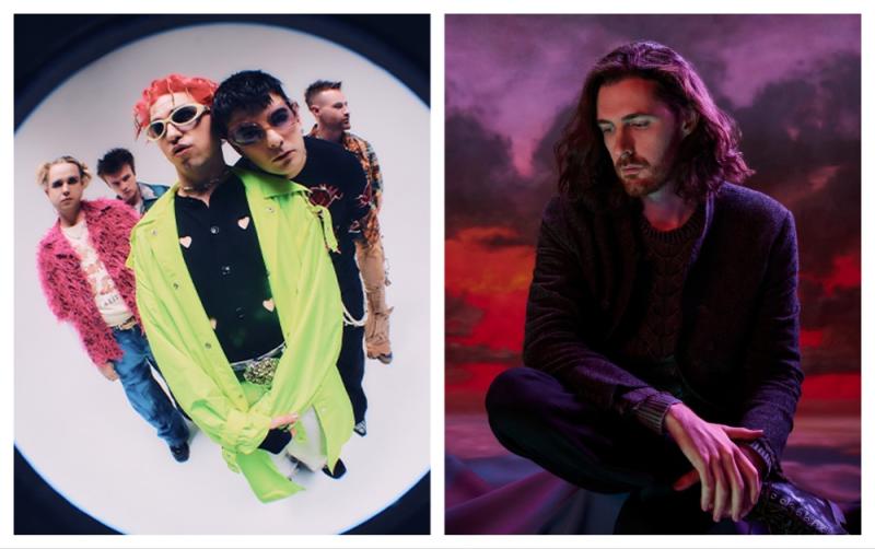 Hozier agus Fontaines D.C. ag foluain na brataí ar son na hÉireann ag MTV EMA na bliana seo