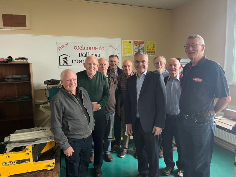Pacáiste maoinithe €1 milliún fógartha chun tacú le hobair Men’s Sheds ar fud na tíre