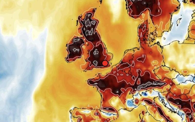 Tonn teasa Eorpach ag dul go hÉirinn i measc réamhaisnéis aimsire 30C