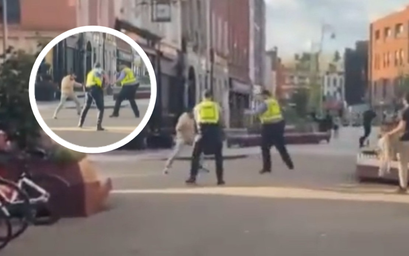 Físeán uafásach ag scaipeadh de sháthán Gardaí i mBaile Átha Cliath i measc nuashonraithe mhóir