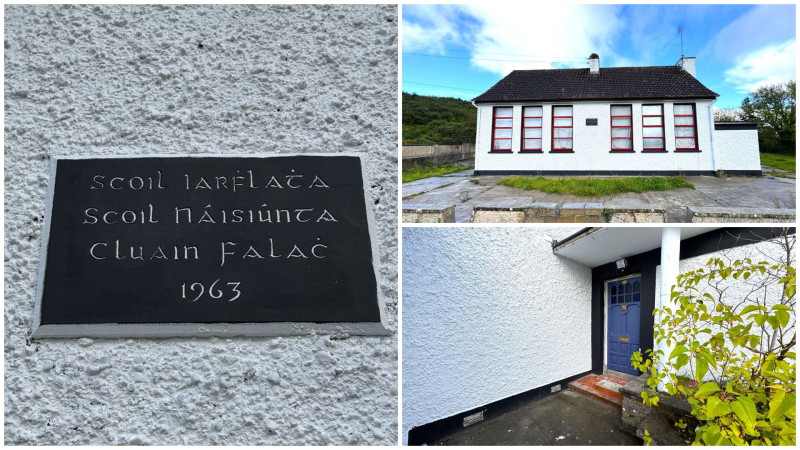 PICTIÚIRÍ: Teach scoile sean-aimseartha 'gleoite' ar díol ar phraghas réasúnta