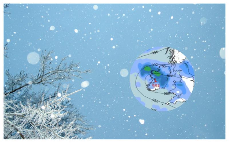 Sneachta ar an mbealach agus an t&iacute;r ar fad buailte le rabhadh aimsire Met &Eacute;ireann faoi shneachta fuar